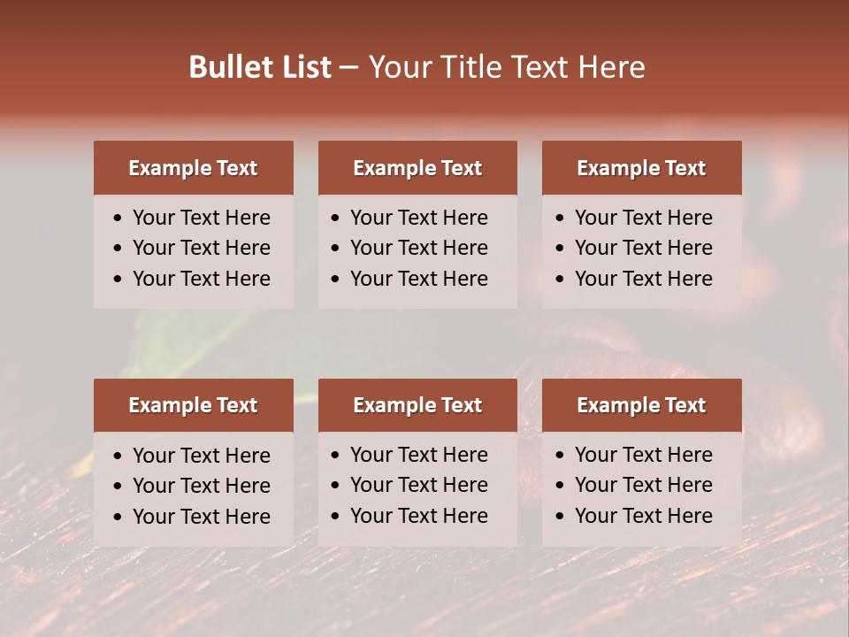 Leaf Caffeine Burning PowerPoint Template