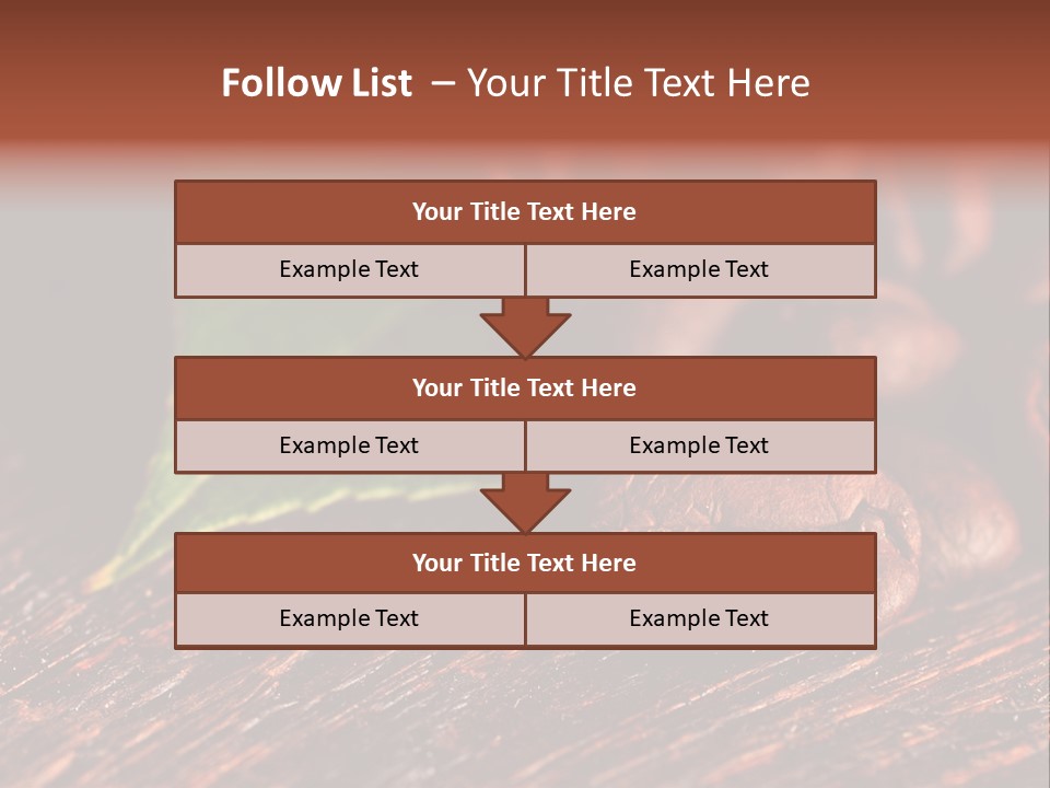Leaf Caffeine Burning PowerPoint Template