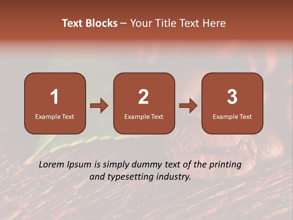 Leaf Caffeine Burning PowerPoint Template