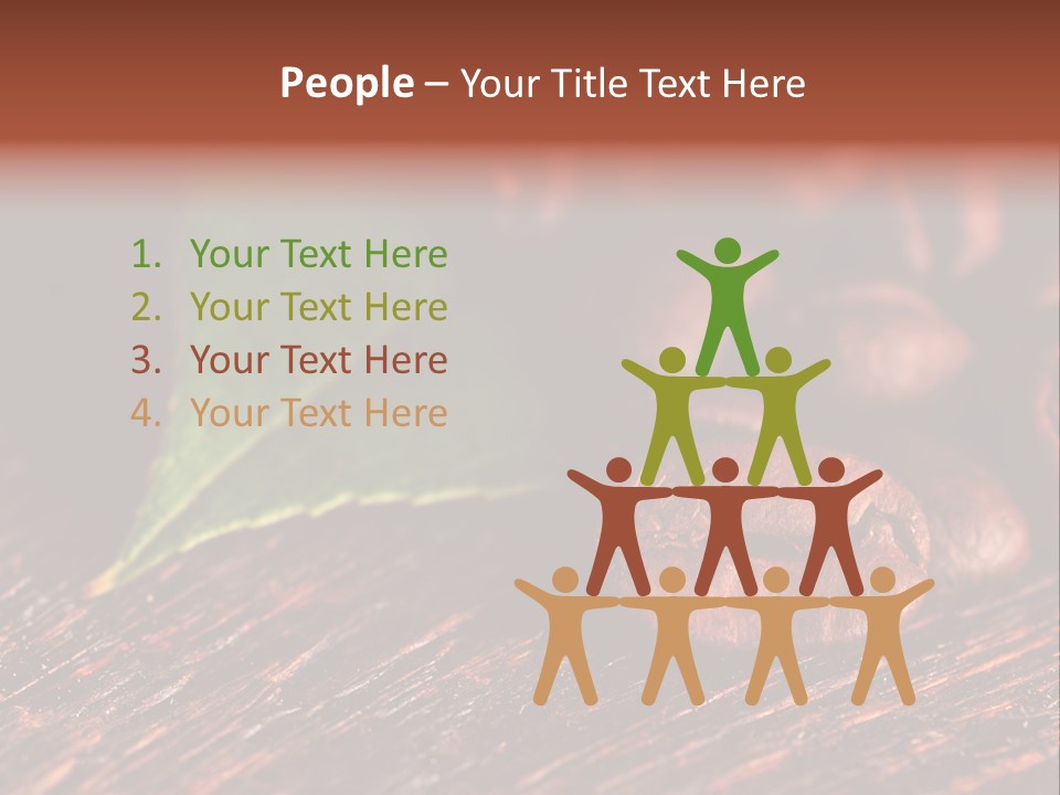 Leaf Caffeine Burning PowerPoint Template