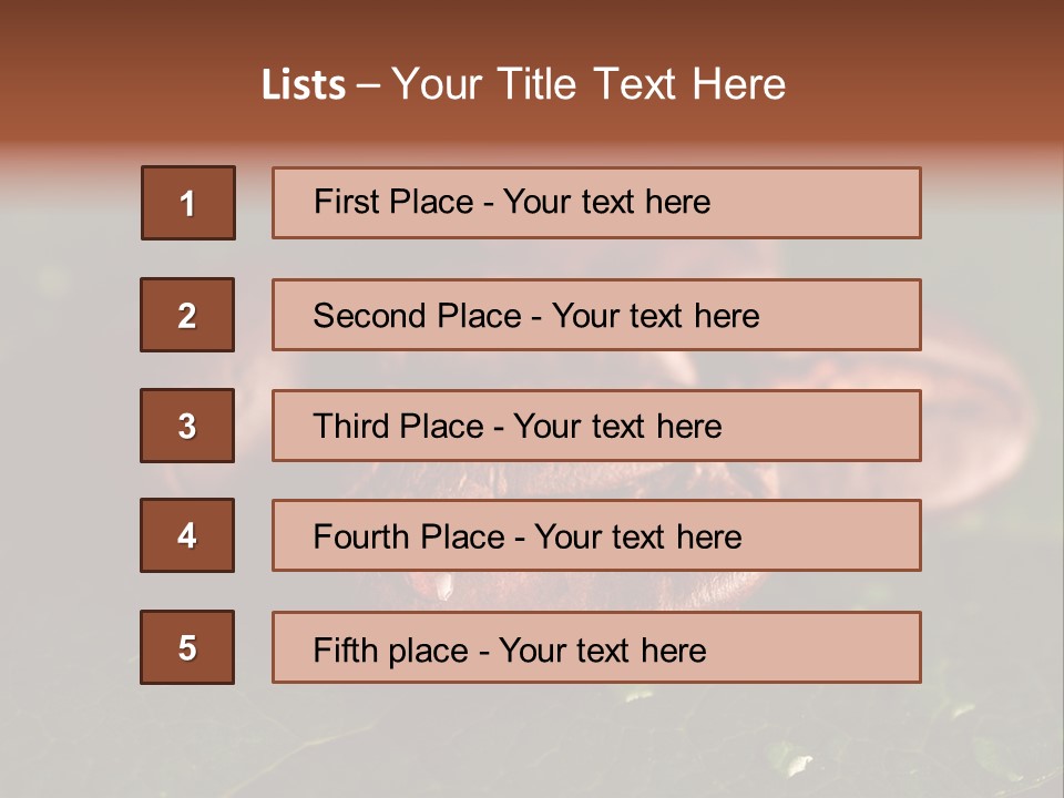 Coffee Powerful Africa PowerPoint Template