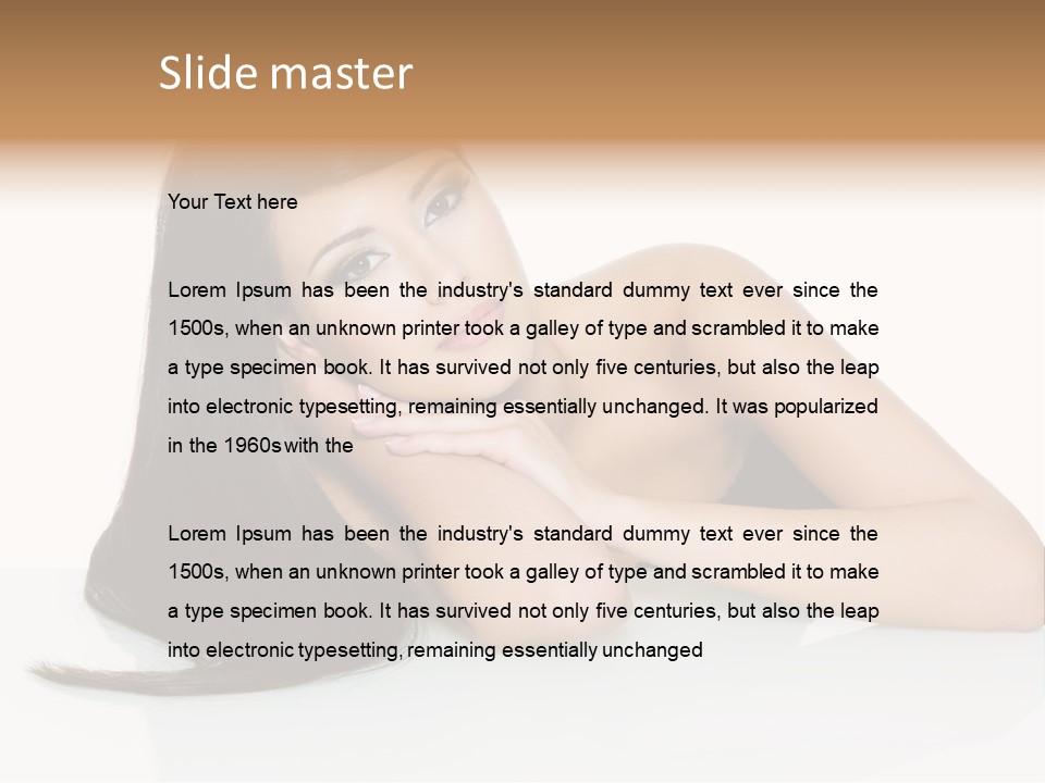 Studio Hairstyle Isolated PowerPoint Template