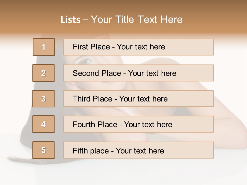 Studio Hairstyle Isolated PowerPoint Template