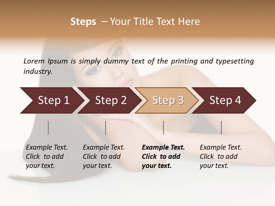 Studio Hairstyle Isolated PowerPoint Template