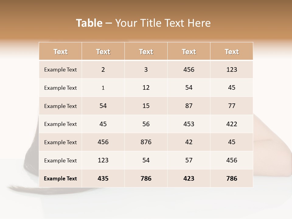 Studio Hairstyle Isolated PowerPoint Template