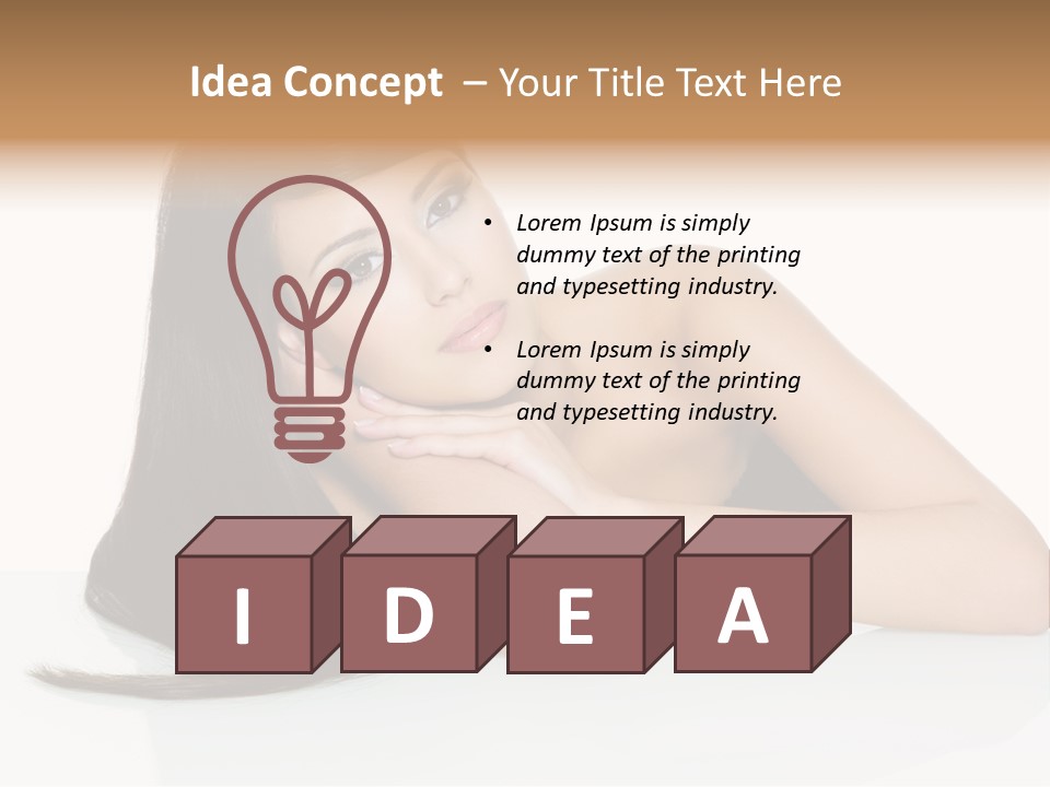 Studio Hairstyle Isolated PowerPoint Template