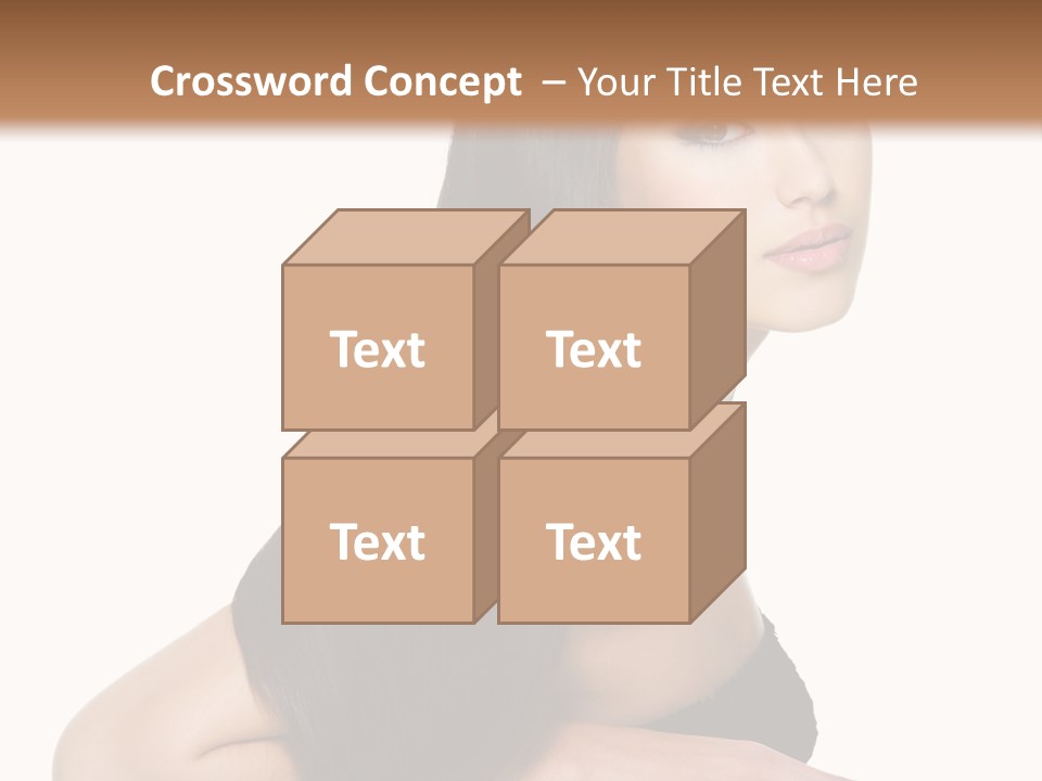 Woman Hair Sexy PowerPoint Template