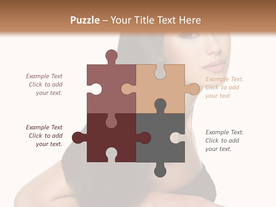 Woman Hair Sexy PowerPoint Template