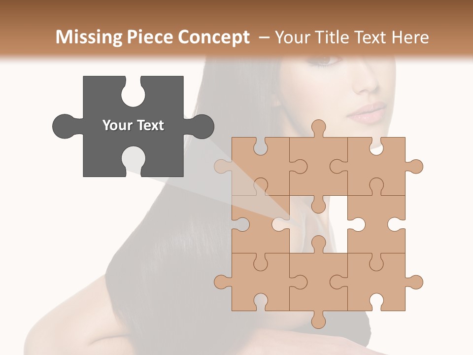 Woman Hair Sexy PowerPoint Template