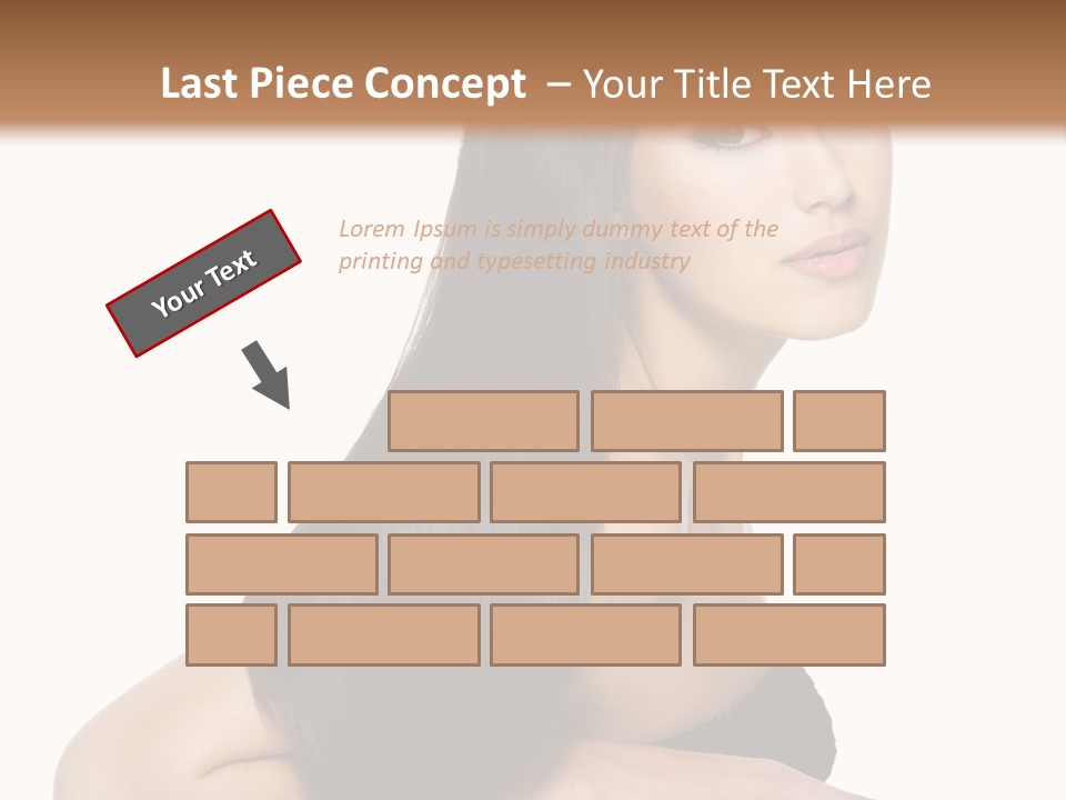 Woman Hair Sexy PowerPoint Template