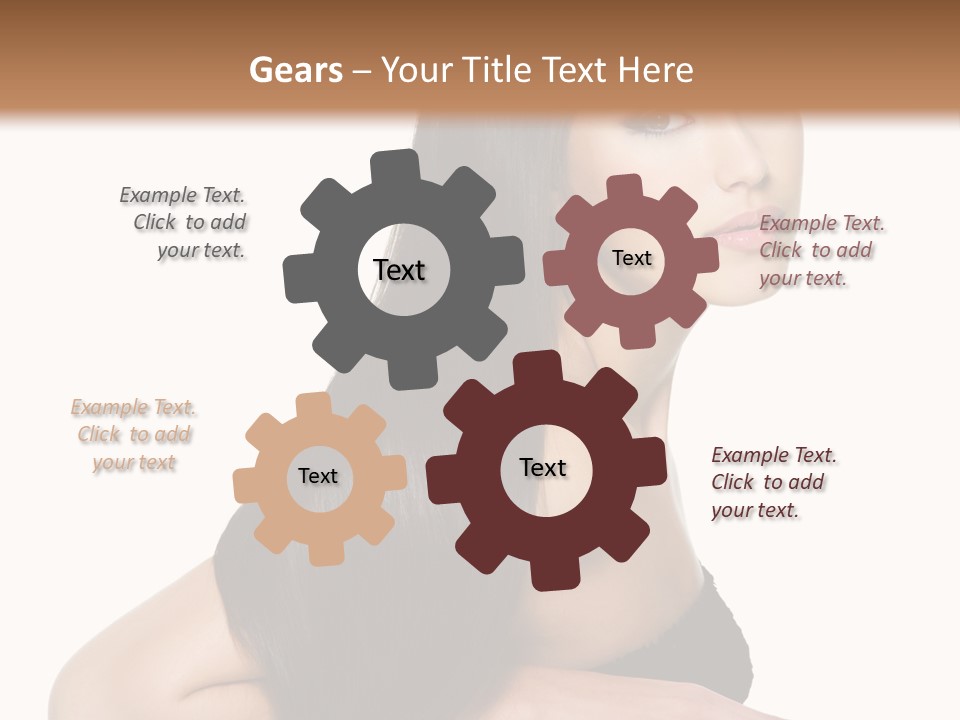 Woman Hair Sexy PowerPoint Template