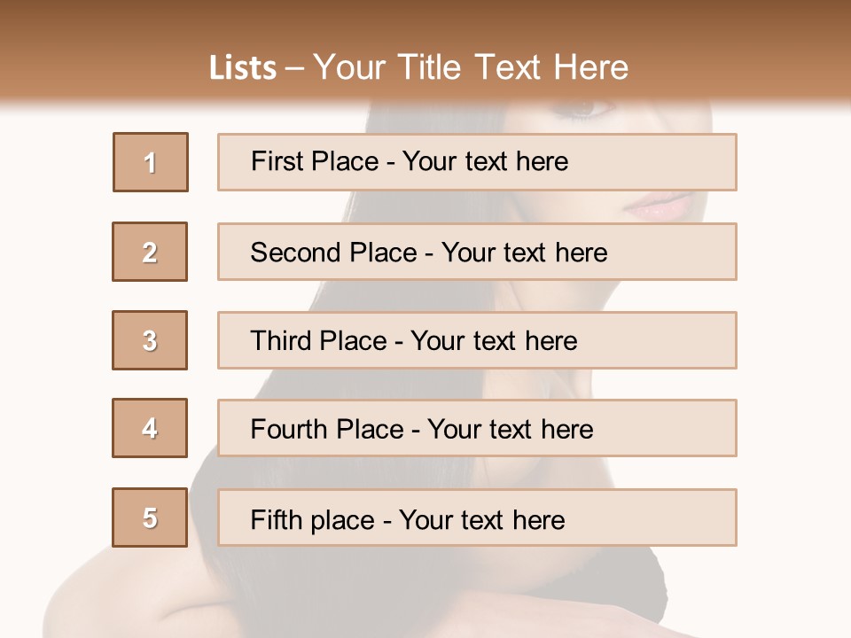 Woman Hair Sexy PowerPoint Template
