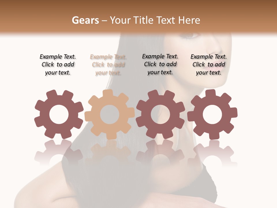 Woman Hair Sexy PowerPoint Template