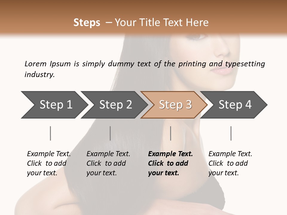 Woman Hair Sexy PowerPoint Template