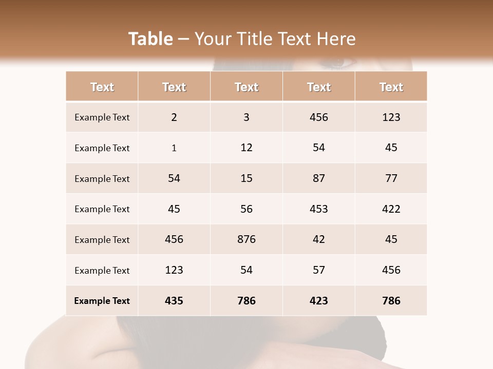 Woman Hair Sexy PowerPoint Template