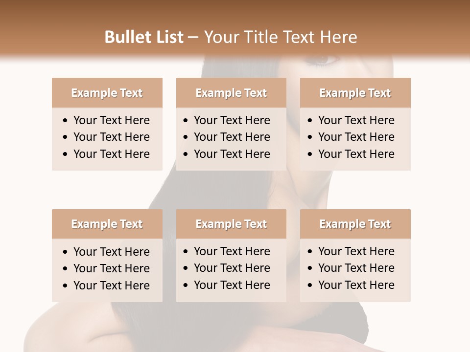 Woman Hair Sexy PowerPoint Template