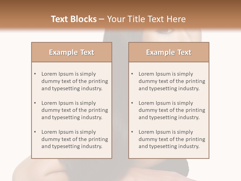 Woman Hair Sexy PowerPoint Template