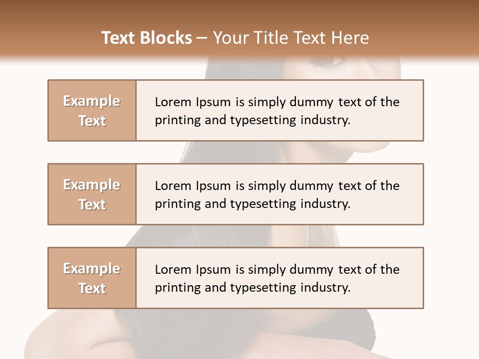 Woman Hair Sexy PowerPoint Template