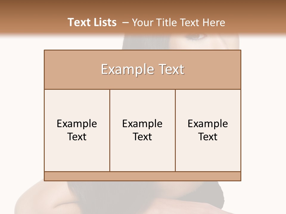 Woman Hair Sexy PowerPoint Template