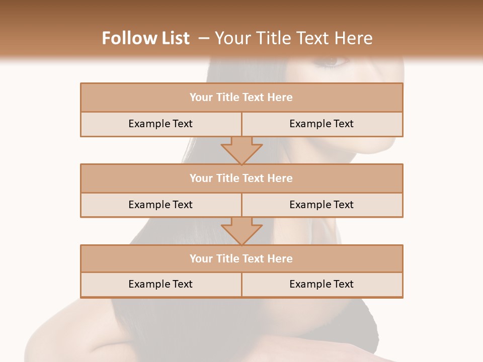 Woman Hair Sexy PowerPoint Template