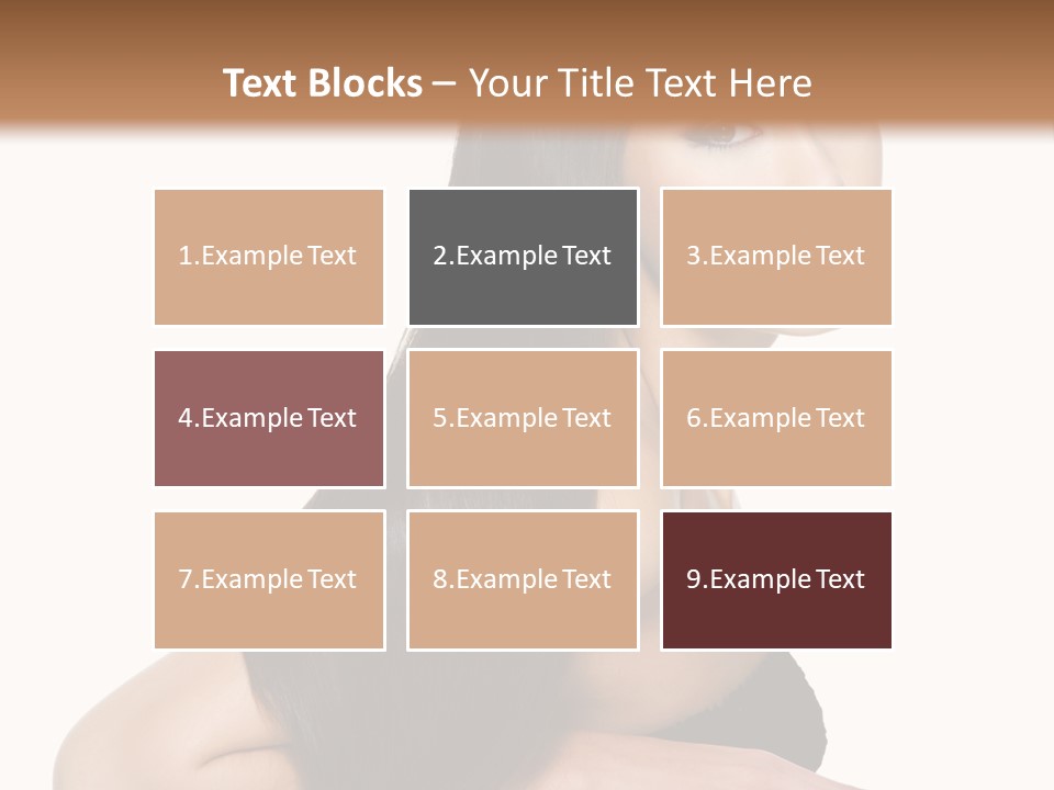 Woman Hair Sexy PowerPoint Template