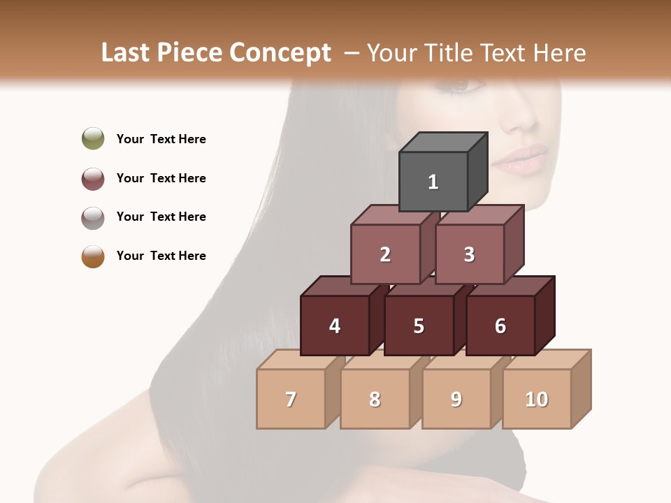 Woman Hair Sexy PowerPoint Template