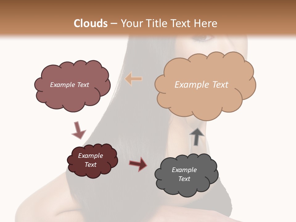 Woman Hair Sexy PowerPoint Template