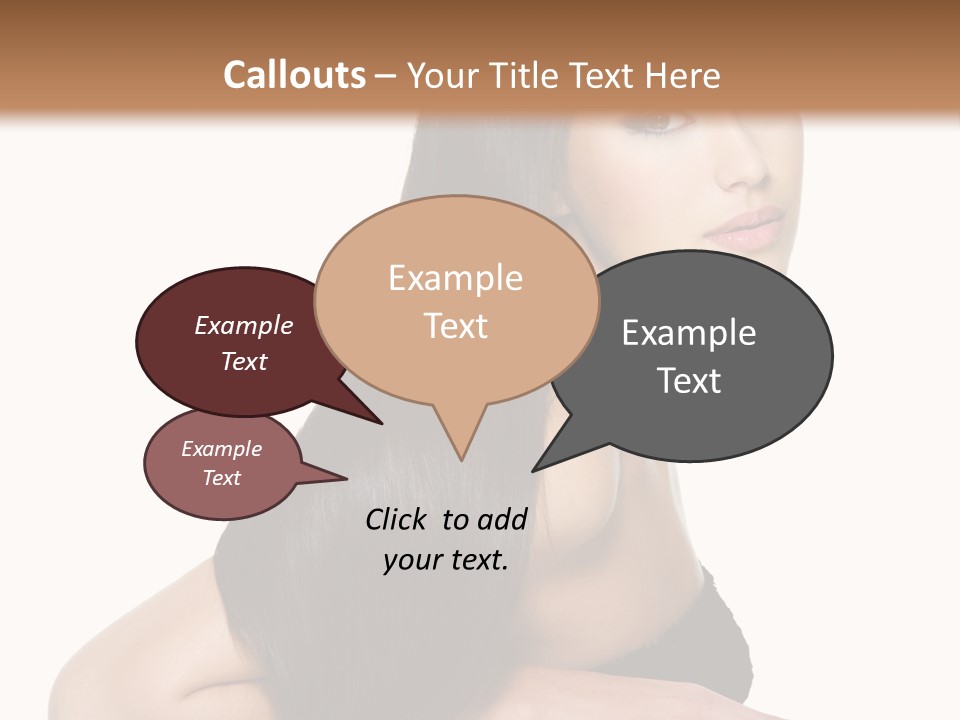 Woman Hair Sexy PowerPoint Template