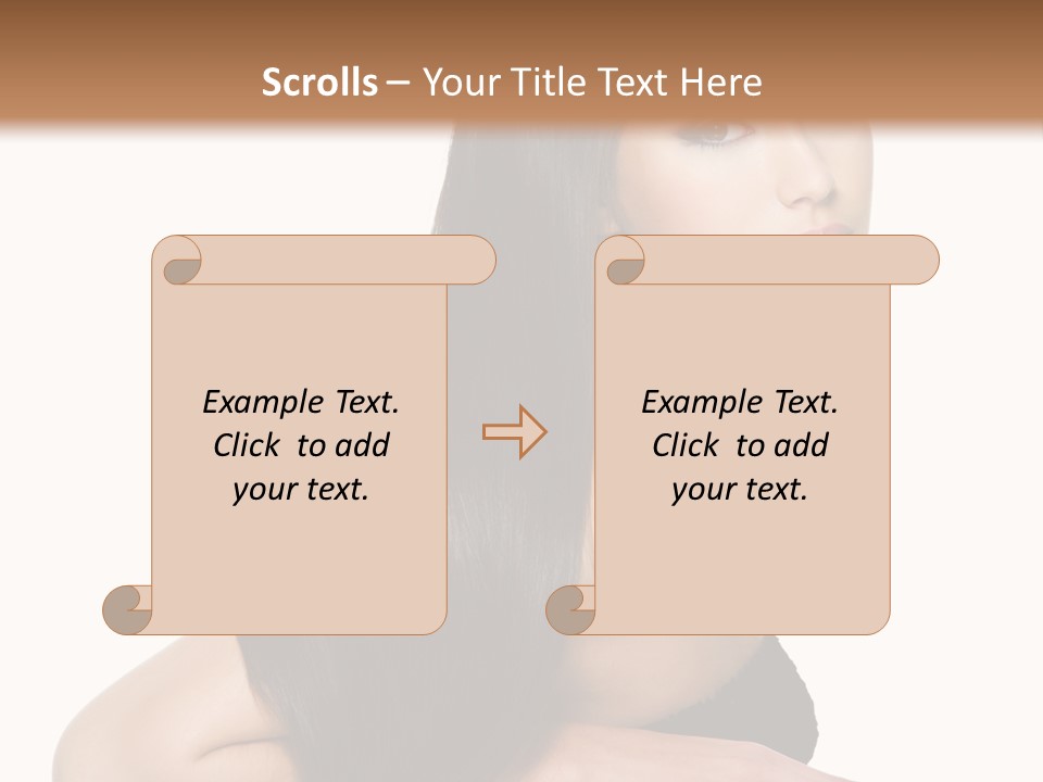 Woman Hair Sexy PowerPoint Template