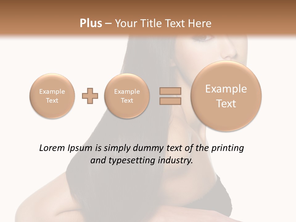 Woman Hair Sexy PowerPoint Template
