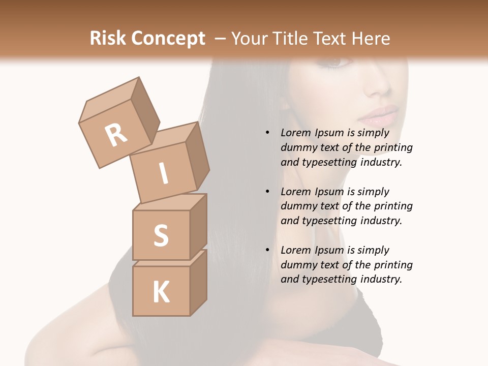 Woman Hair Sexy PowerPoint Template