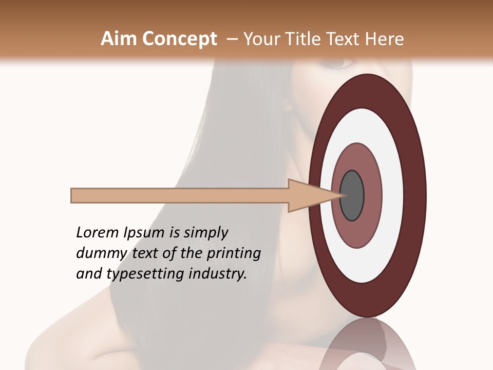 Woman Hair Sexy PowerPoint Template