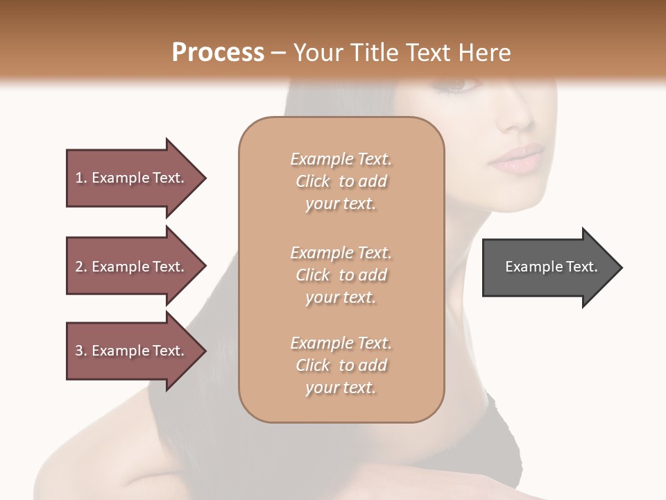 Woman Hair Sexy PowerPoint Template