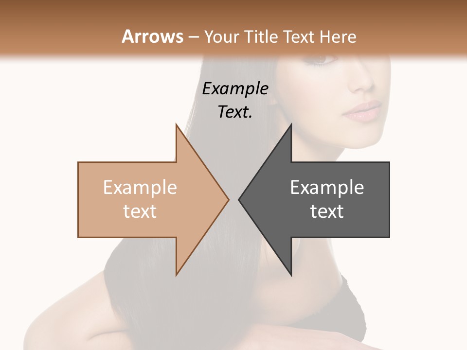 Woman Hair Sexy PowerPoint Template