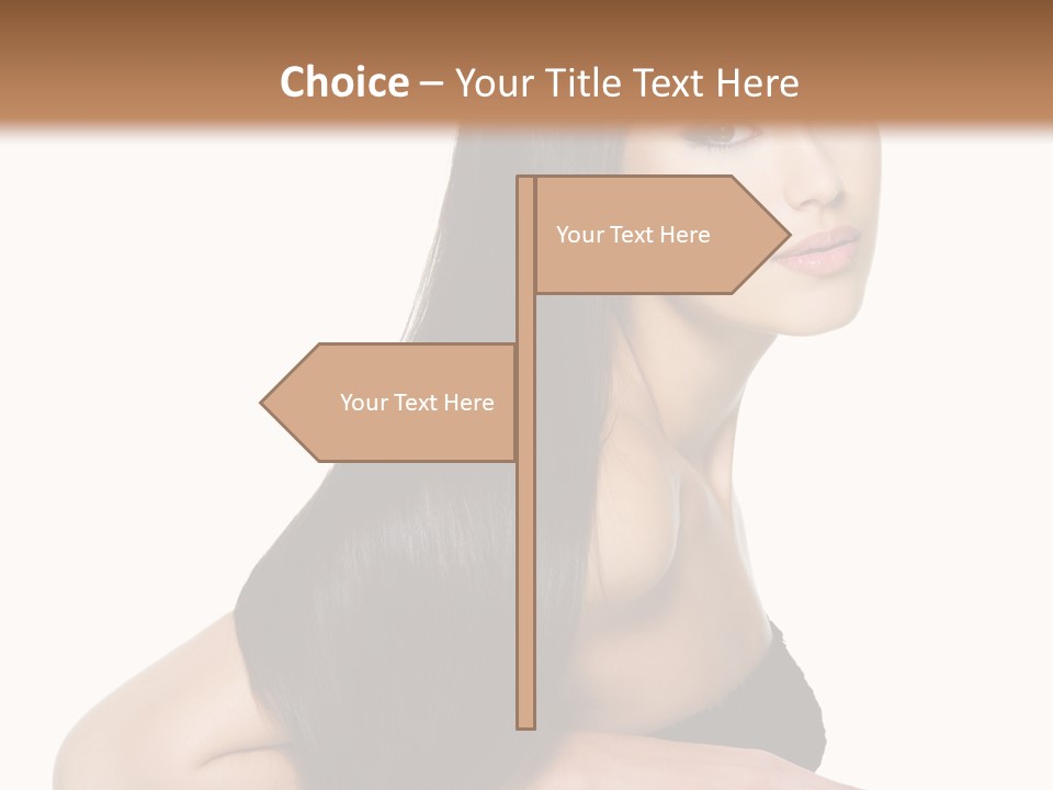 Woman Hair Sexy PowerPoint Template