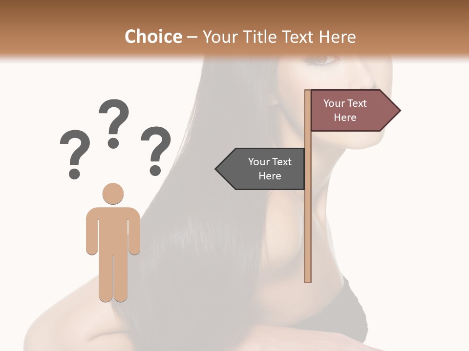 Woman Hair Sexy PowerPoint Template