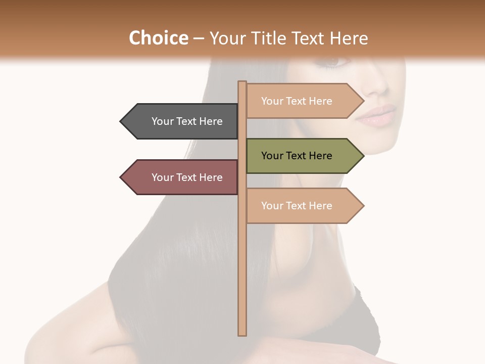 Woman Hair Sexy PowerPoint Template