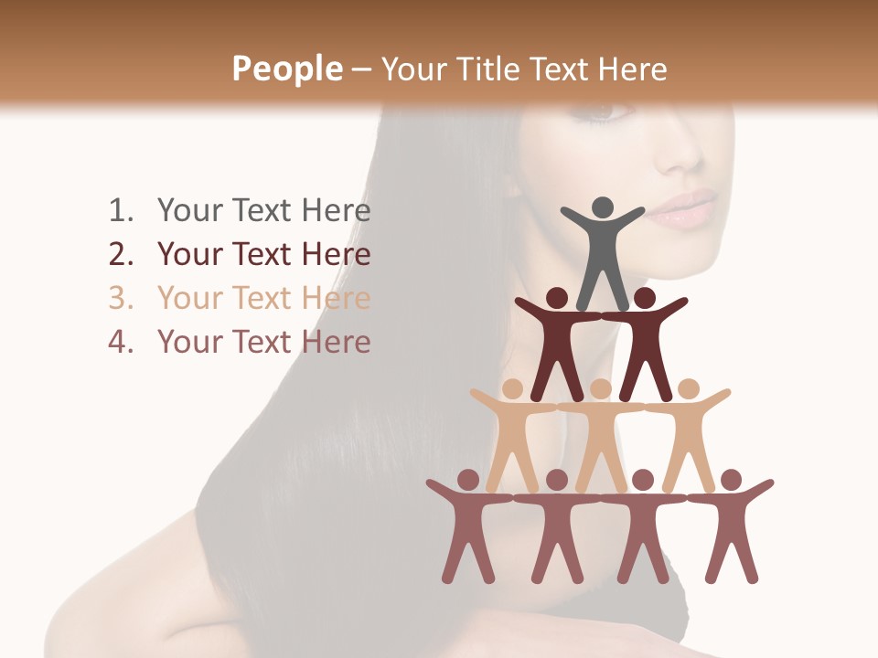 Woman Hair Sexy PowerPoint Template