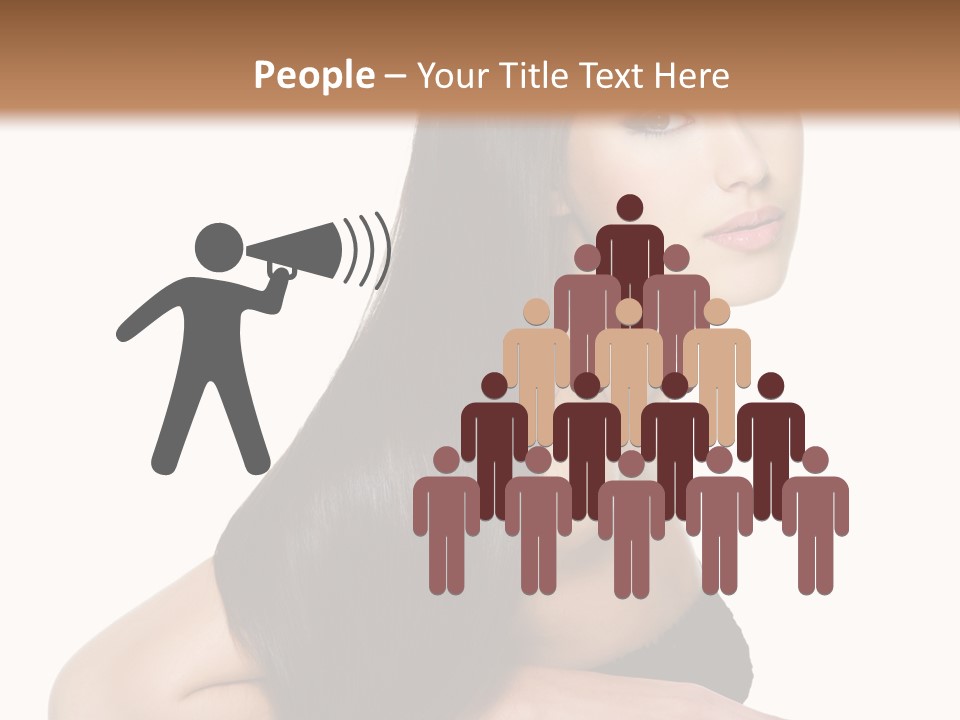 Woman Hair Sexy PowerPoint Template