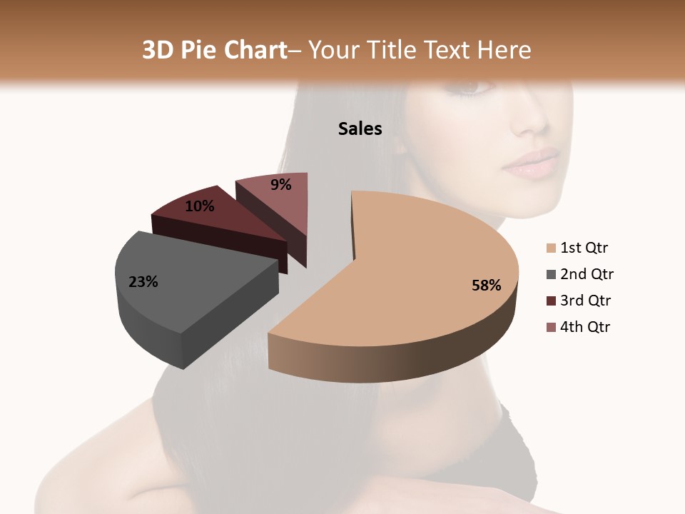 Woman Hair Sexy PowerPoint Template