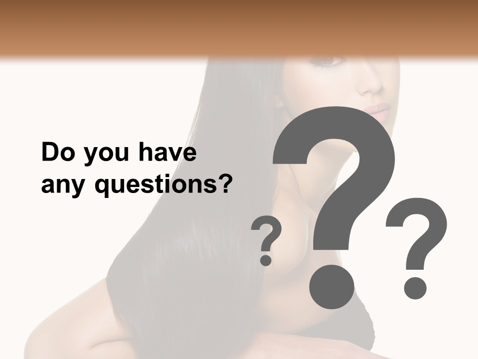 Woman Hair Sexy PowerPoint Template
