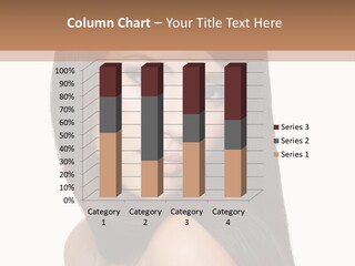 Brunette White Hair PowerPoint Template