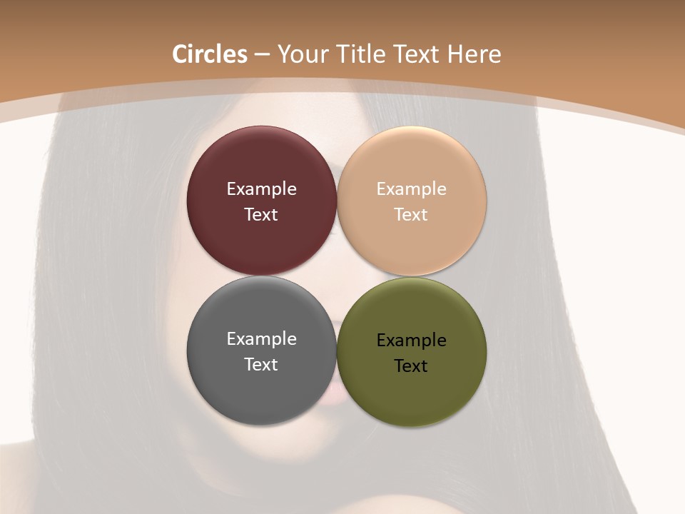 White Background Glamour Model PowerPoint Template