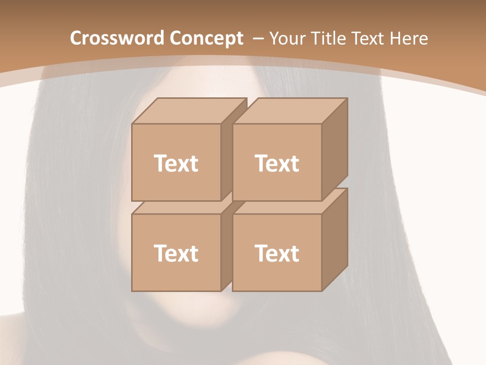 White Background Glamour Model PowerPoint Template