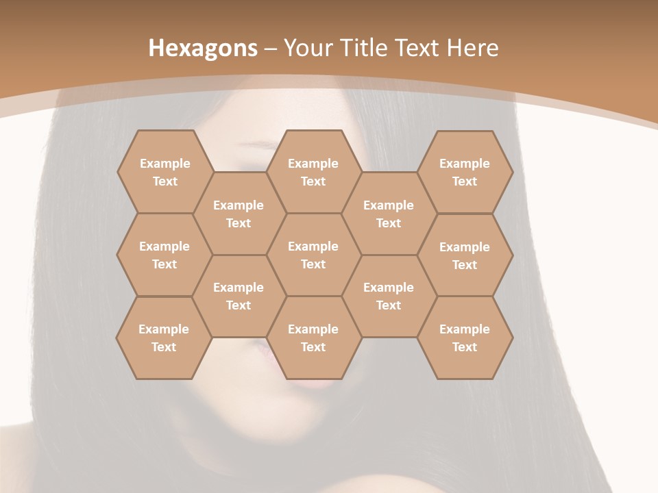 White Background Glamour Model PowerPoint Template