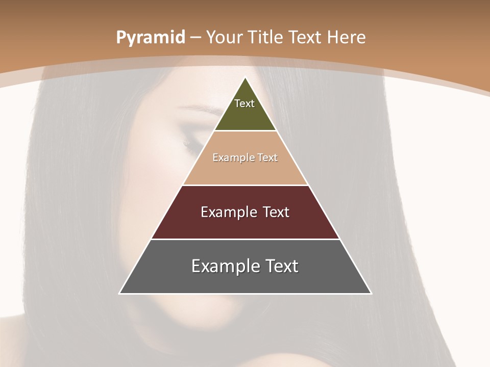 White Background Glamour Model PowerPoint Template