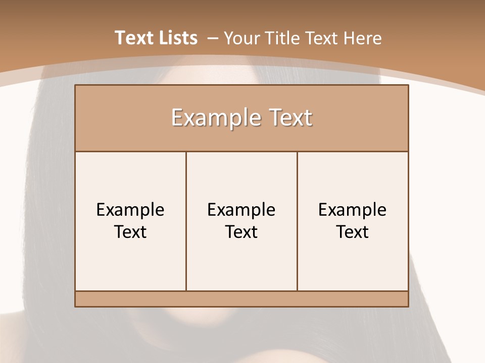 White Background Glamour Model PowerPoint Template