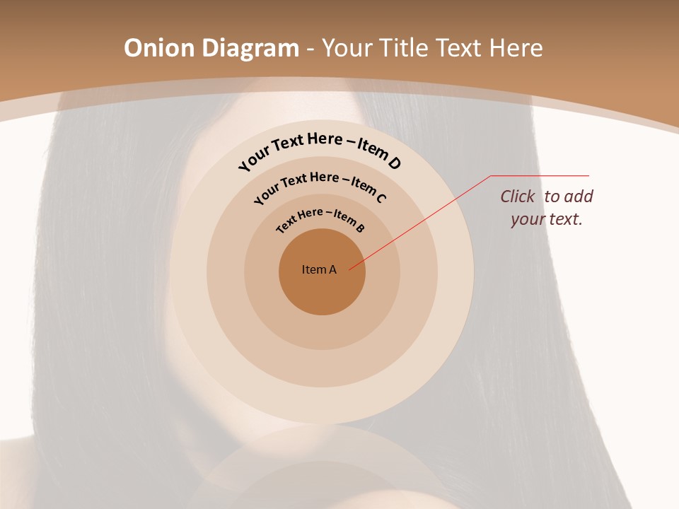 White Background Glamour Model PowerPoint Template