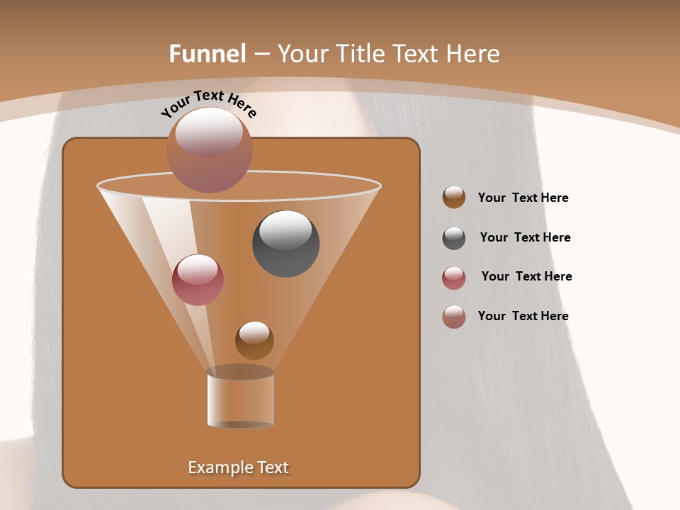 White Background Glamour Model PowerPoint Template