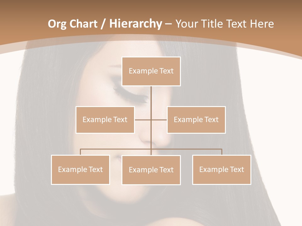 White Background Glamour Model PowerPoint Template